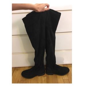Black over the knee boots